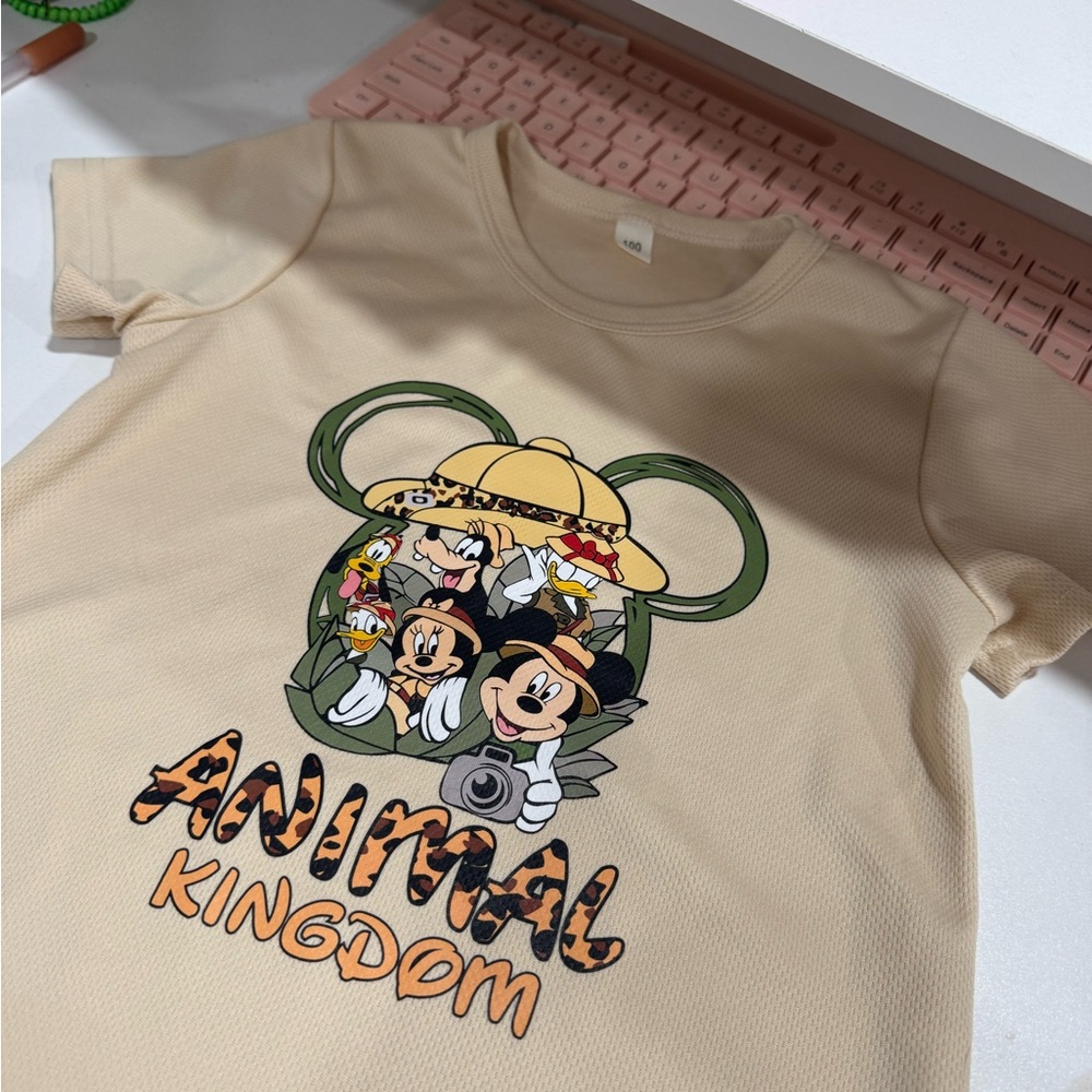 Disney Animal Kingdom Kids Tee - Cream
